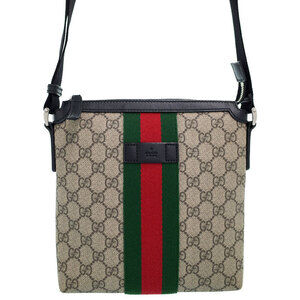Gucci Sherry Line GG Supreme Flat Messenger Bag Shoulder